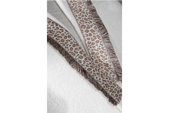 LEOPART L/XL BEDEN BORNOZ ECRU - 3