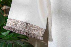 LEOPART S/M BEDEN BORNOZ ECRU - 2