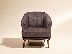 LİDO BERJER KAHVE 80x82x82cm ( MİLANO 5005) - KERVAN