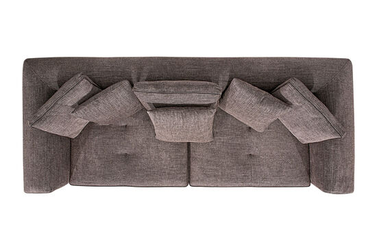 LİDO ÜÇLÜ KOLTUK KAHVE 95x235x83cm ( MİLANO 5005) - 3