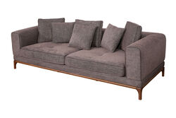 LİDO ÜÇLÜ KOLTUK KAHVE 95x235x83cm ( MİLANO 5005) - 5