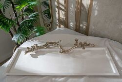LOESS White Dekoratif Tepsi 88,5 cm L , 36,5 cm W , 7,5 cm H ( 25003 ) - 6