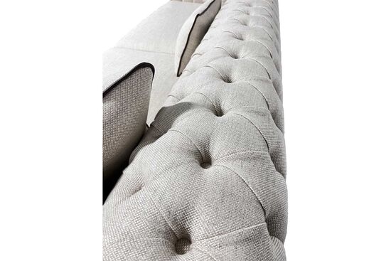 LUCA DORTLU KOLTUK CHESTER KAPITONELI BEJ 100x275x80cm (COSMIC B 21541-04) - 7
