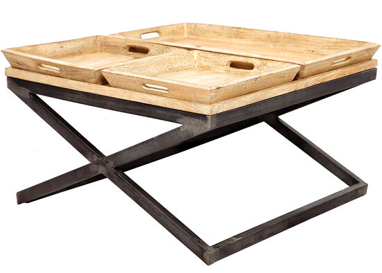 M-14384 ORTA SEHPA 3 TEPSILI KUCUK 90x90x50cm - 2