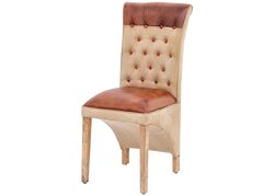 M-16682 SANDALYE DERI+KANVAS 50x50x102cm - 6