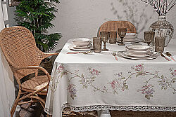 MAGNOLIA 140X140 MASA ORTUSU ECRU - HSH-KRVN ORTAK