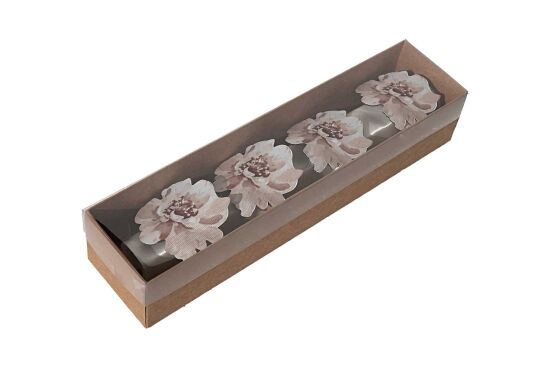 MAGNOLİA 4'LÜ PEÇETE HALKASI 4,5X8 CM - 4