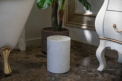 MARBLE COP KOVASI 20x20x28cm BEYAZ (AH-13091) - 4