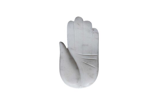 MARBLE DEKORATIF EL 10x3x19cm BEYAZ (AH-13049) - 2