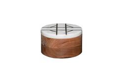 MARBLE DEKORATIF KUTU 13x13x8cm BEYAZ (1H-13093) - 2