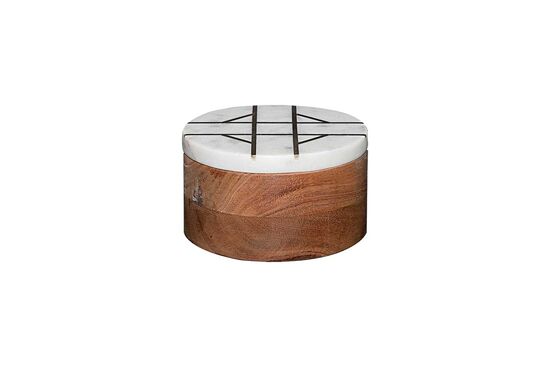 MARBLE DEKORATIF KUTU 13x13x8cm BEYAZ (1H-13093) - 2