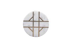 MARBLE DEKORATIF KUTU 13x13x8cm BEYAZ (1H-13093) - 3