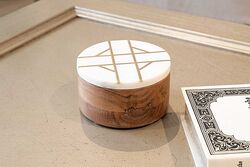 MARBLE DEKORATIF KUTU 13x13x8cm BEYAZ (1H-13093) - 5