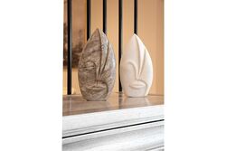 MARBLE DEKORATIF YÜZ 14x4x25cm BEJ (AH-13054) - 5