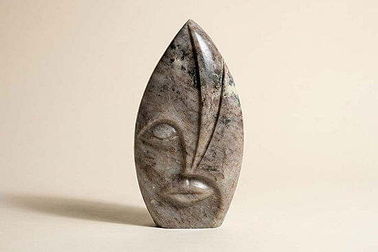 MARBLE DEKORATIF YÜZ 14x4x25cm BEJ (AH-13054) - 1