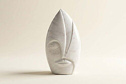 MARBLE DEKORATIF YÜZ 14x4x25cm BEYAZ (AH-13054) - 1