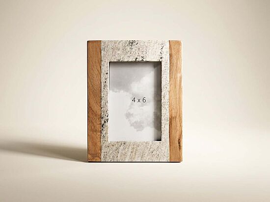 MARBLE FOTOGRAF CERCEVESI 18x23x3cm BEJ (AH-13059) - 1