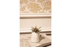 MARBLE MUMLUK 10x10x13cm BEYAZ (AH-13087) - 4