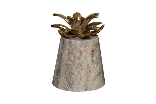 MARBLE MUMLUK 12x12x15cm BEJ (AH-13087A) - 2