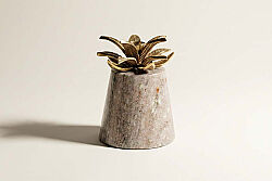 MARBLE MUMLUK 12x12x15cm BEJ (AH-13087A) - 1