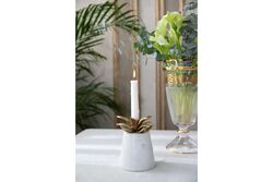 MARBLE MUMLUK 12x12x15cm BEYAZ (AH-13087A) - 4