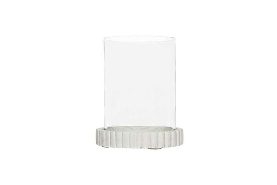 MARBLE MUMLUK 15x15x19cm BEYAZ (AH-13068) - 2
