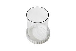 MARBLE MUMLUK 15x15x19cm BEYAZ (AH-13068) - 3