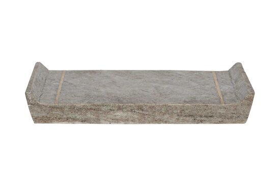 MARBLE TEPSI 38x22x5cm BEJ (AH-13079) - 4