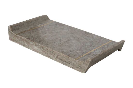 MARBLE TEPSI 38x22x5cm BEJ (AH-13079) - 2
