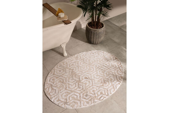 MARCELL OVAL PASPAS EKRU-BEJ-SİLVER 90x120cm - 2