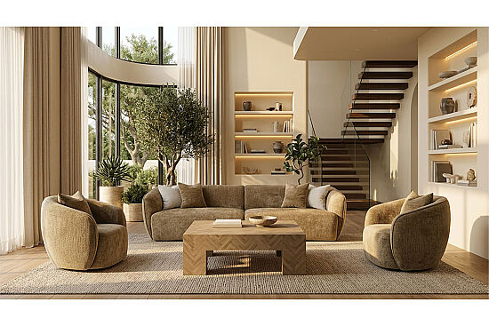 MARLOT DÖRTLÜ KOLTUK HARDAL 105x290x75 (1204 ) - 3
