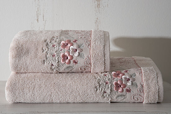 MATİLDA HAVLU 50X90 CM PUDRA - 3