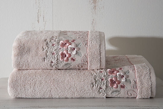 MATİLDA HAVLU 70X140 CM PUDRA - 4