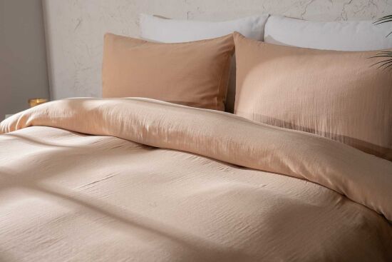 MELANİYS NEVRESİM TAKIMI 200X220 CK 4 PRC BEJ - 2