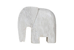 MERMER DEKORATİF FİL-BEYAZ- 20X6.35X18.5 CM HDN-HSH102 - 2