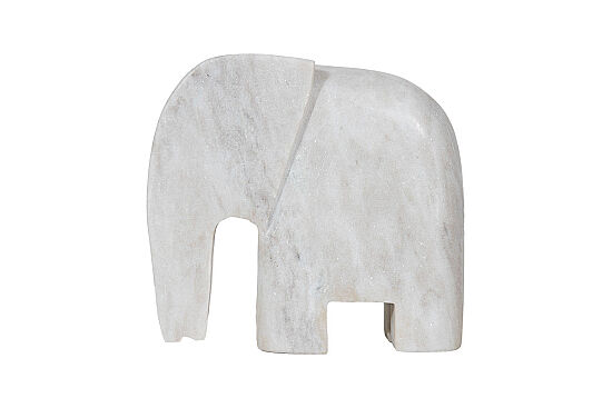 MERMER DEKORATİF FİL-BEYAZ- 20X6.35X18.5 CM HDN-HSH102 - 2