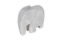 MERMER DEKORATİF FİL-BEYAZ- 20X6.35X18.5 CM HDN-HSH102 - 3