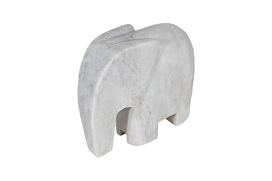 MERMER DEKORATİF FİL-BEYAZ- 20X6.35X18.5 CM HDN-HSH102 - 3