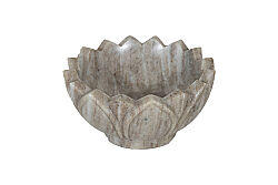MERMER DEKORATİF KASE-BEJ- 15X15X7.5 CM BWN-475C - 3
