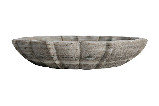 MERMER DEKORATİF KASE-BEJ - 30X30X5 CM BWN-1128A - 2