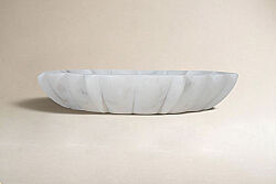 MERMER DEKORATİF KASE - BEYAZ-30X30X5 CM BWN-1128 - KERVAN