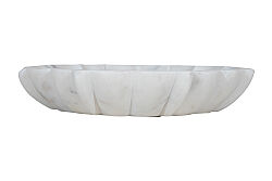 MERMER DEKORATİF KASE - BEYAZ-30X30X5 CM BWN-1128 - 2