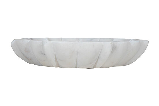 MERMER DEKORATİF KASE - BEYAZ-30X30X5 CM BWN-1128 - 2