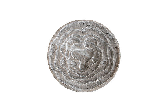 MERMER DEKORATİF YUVARLAK KASE- BEJ- 20X20X5 CM BWN-1171 - 3