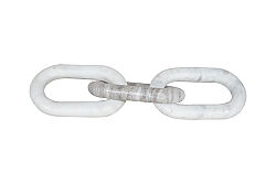 MERMER DEKORATİF ZİNCİR - BEYAZ/BEJ- 24X8.85X2 CM HDN-1105A - 2
