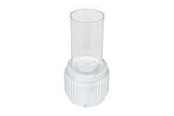 MERMER MUMLUK -CAM & BEYAZ MERMER- 11.5X11.5X10 CM CHN-HSH-02 - 3