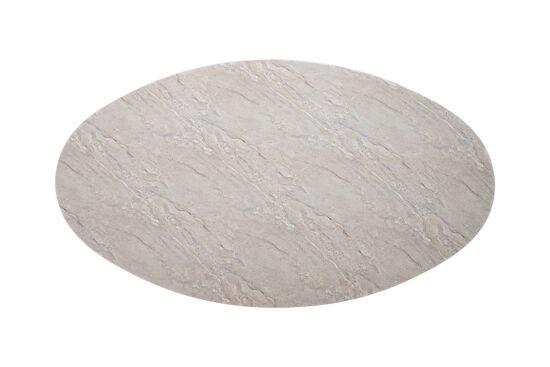 MERMER OVAL YEMEK MASASI BEJ 200x110x75cm (#MKT13) - 4