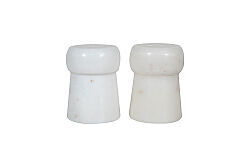 MERMER TUZ & BİBER SETİ-BEYAZ - 5X5X7.62 CM SPN-309A - 2