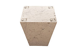 MERMER YAN SEHPA-BEYAZ- 50X50X53 CM TAB-097D - 3