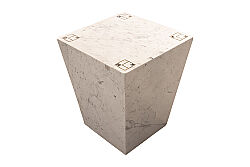 MERMER YAN SEHPA-BEYAZ- 50X50X53 CM TAB-097D - 4